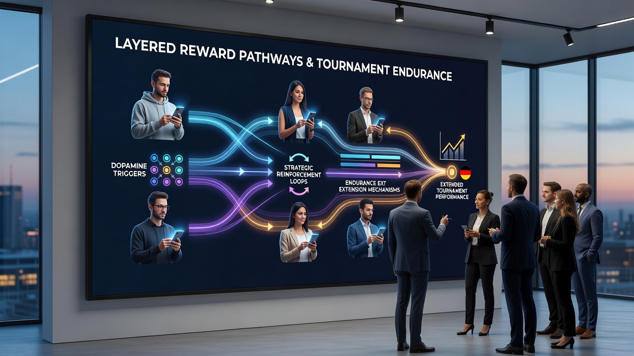 Diagramm zur Auswirkung von Belohnungsschichten auf Turnierdauer
