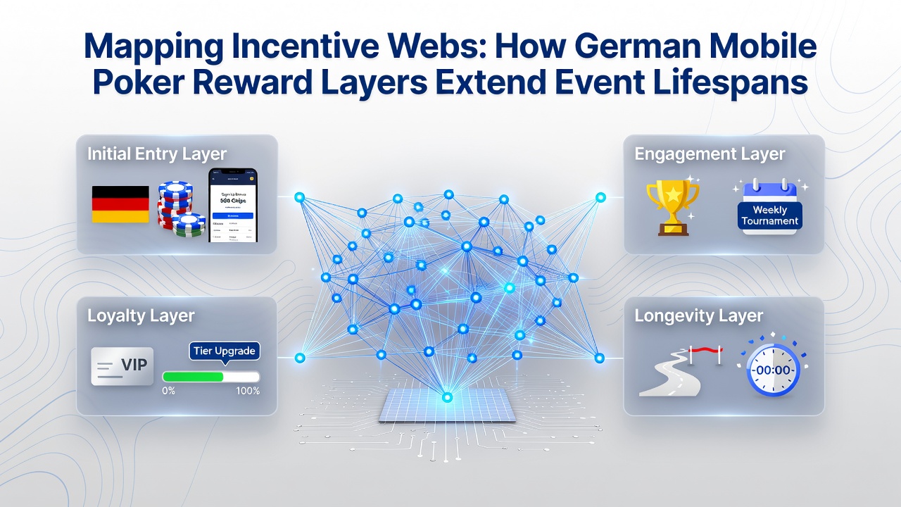 Darstellung von gestaffelten Belohnungsnetzen im deutschen Mobile-Poker mit Turnierzyklen und Anreizschichten