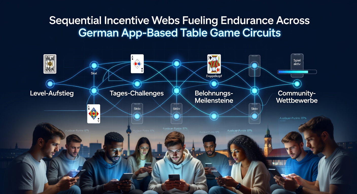 Detaillierte Ansicht von gestaffelten Belohnungspfaden in einer deutschen Poker-App