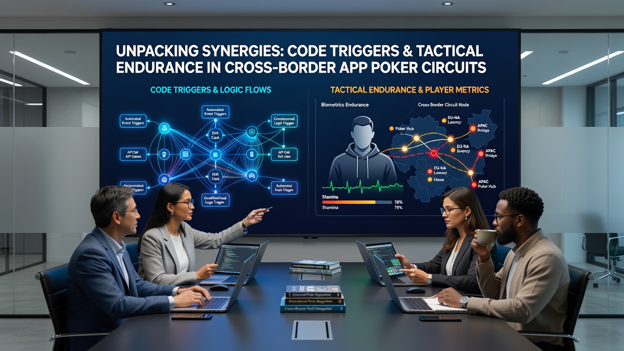 Illustration der taktischen Ausdauer in grenzüberschreitenden Poker-Turnieren mit App-Codes